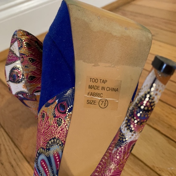 🦚 Peacock High High Heels 🦚 - Picture 8 of 8